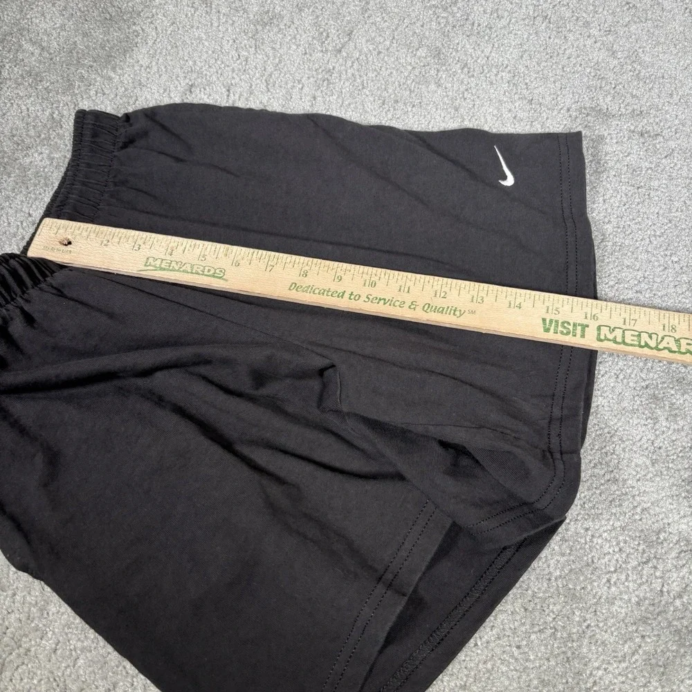 Vintage Nike Shorts Womens S Black Knit Cotton Lightweight Gym 90s Made In USA